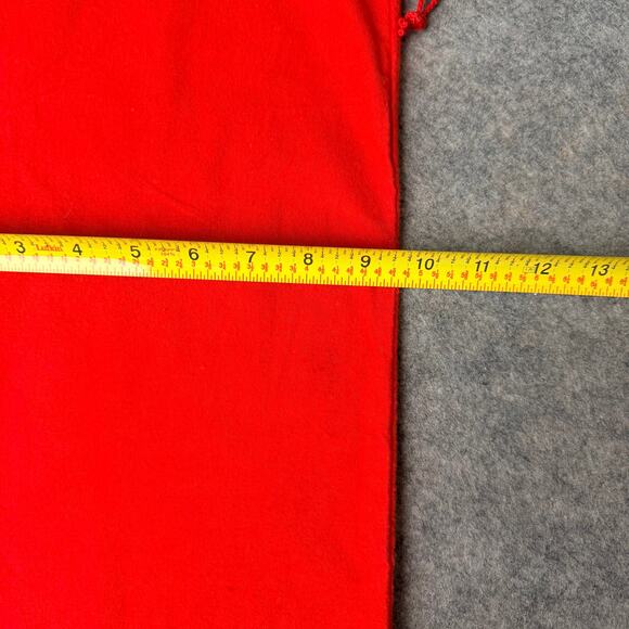 Bally Designer Red Drawstring Dust Bag Storage Protection 9.5"x15.5" - Picture 6 of 7